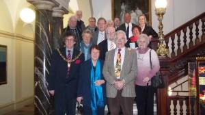 Members of the Bath/Braunschweig Twinning Association photographed with Frau Heck after her presentation about life in Braunschweig